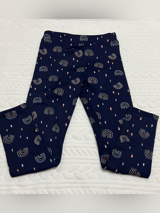 Lily & Dan Other - 💗 Lily & Dan - Kids Navy Rainbow Print Fleece Leggings